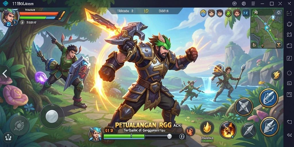 Tampilan utama gameplay 11BOLA dengan aksi seru yang memukau.