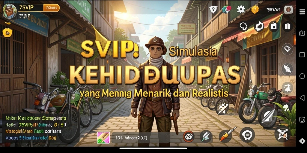 Tampilan utama gameplay 7SVIP yang realistis dan interaktif.