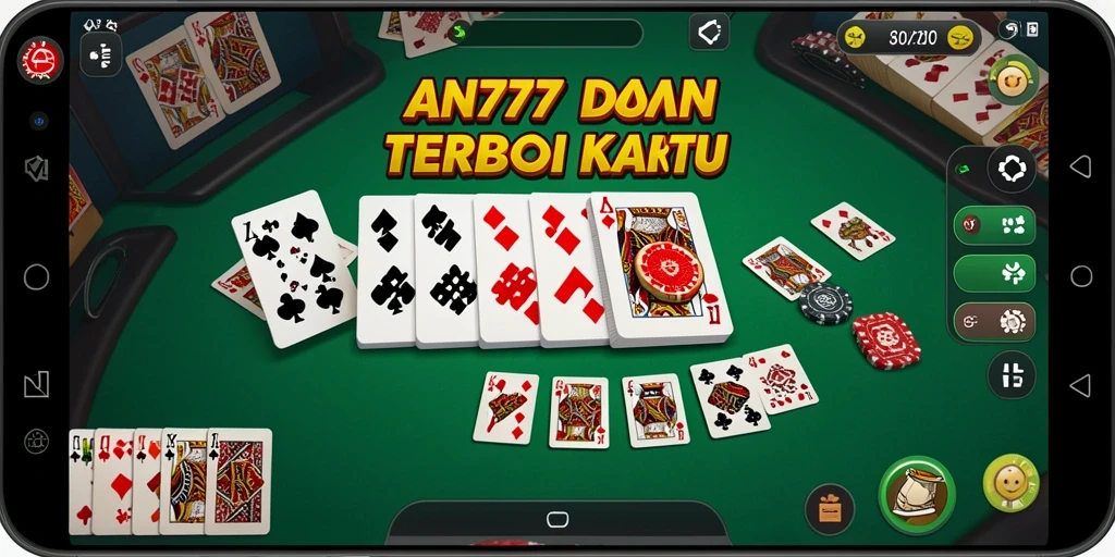 Screenshot permainan Domino AN777 menunjukkan gameplay yang menarik dan penuh warna.