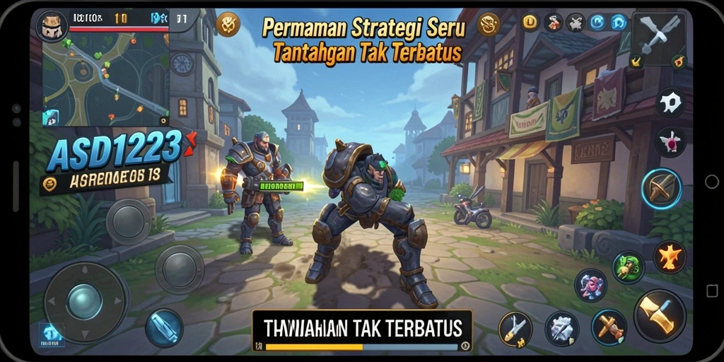 ASD123 menampilkan gameplay strategi yang menegangkan dan penuh taktik.