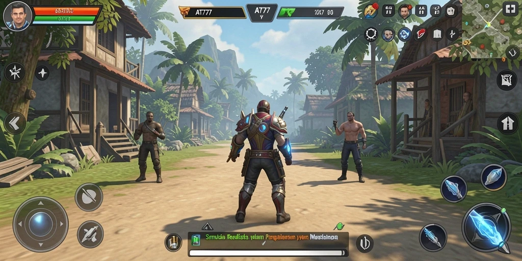 Tangkapan layar AT777 menampilkan gameplay simulasi yang mendalam dan realistis.