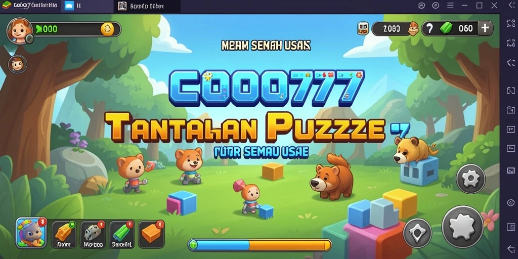 Tangkapan layar gameplay COO77 yang menunjukkan berbagai tantangan menarik.