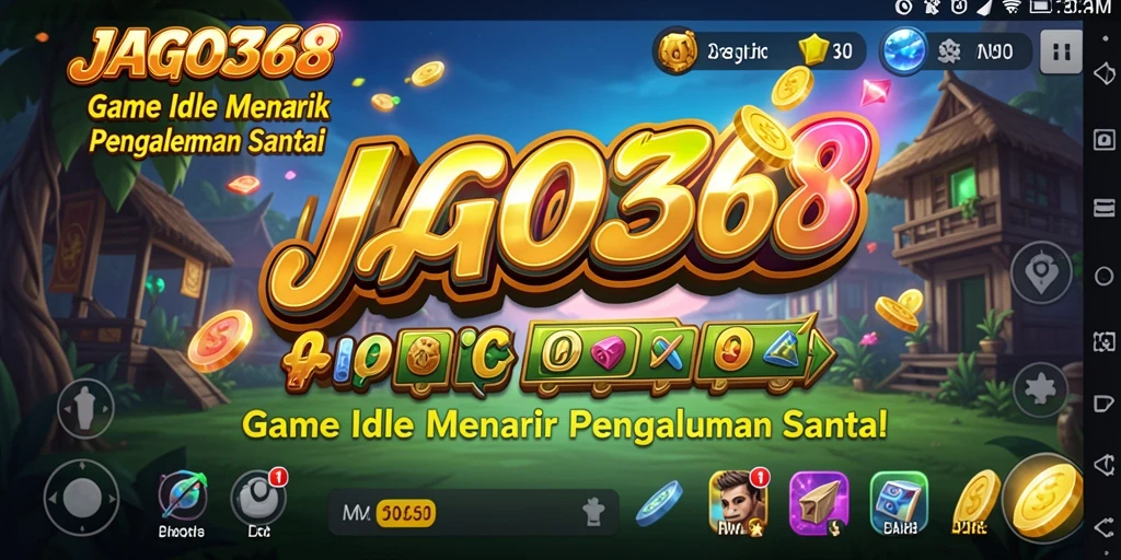 Tampilan gameplay Idle JAGO368 yang menarik dan interaktif.