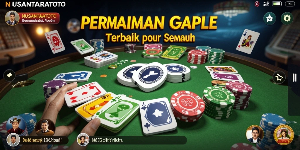 Gameplay seru dari NUSANTARATOTO dalam permainan Gaple.