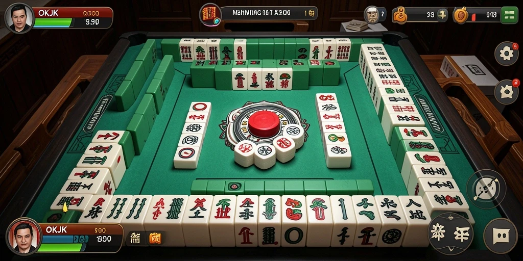 Gameplay menarik dari OKJK yang menampilkan Mahjong klasik.