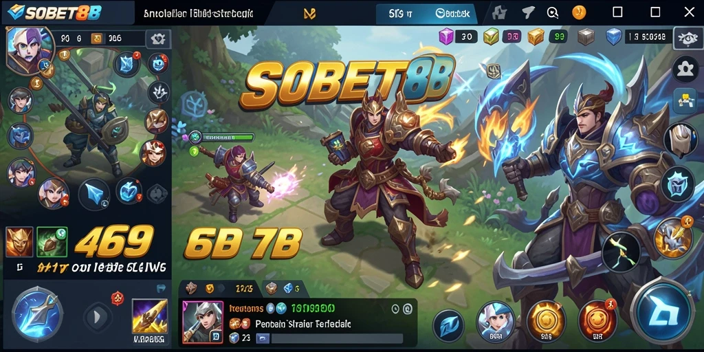 Tampilan screenshot gameplay <strong>SOBET88</strong> menunjukkan aksi pertempuran yang mendebarkan.