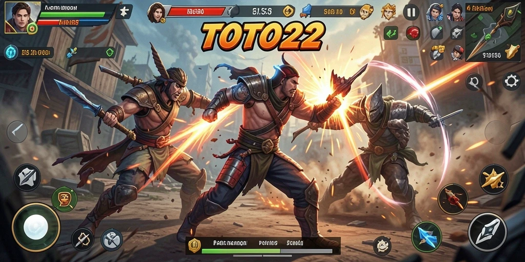 Tangkapan layar TOTO22 menampilkan aksi pertarungan yang mendebarkan.
