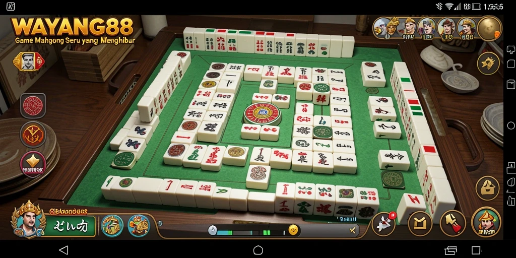 Tampilan menarik dari permainan Mahjong WAYANG88.