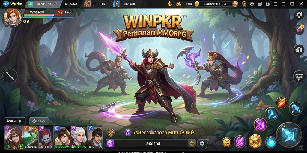 Tampilan gameplay seru dalam WINPKR yang memikat.