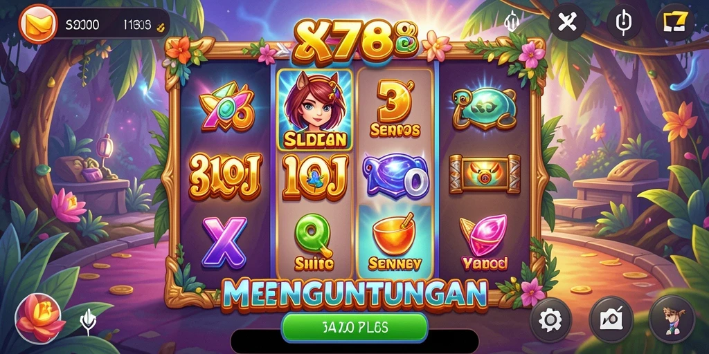 Screenshot <strong>X78</strong> menunjukkan pengalaman bermain slot yang memukau.